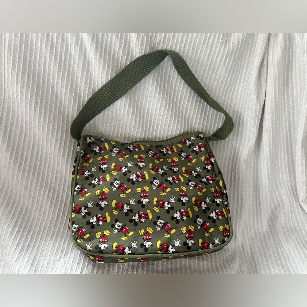 Used Green Insulated Mickey Mouse Tote